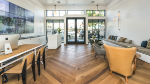 The interior of an office a real estate company in Sonoma County